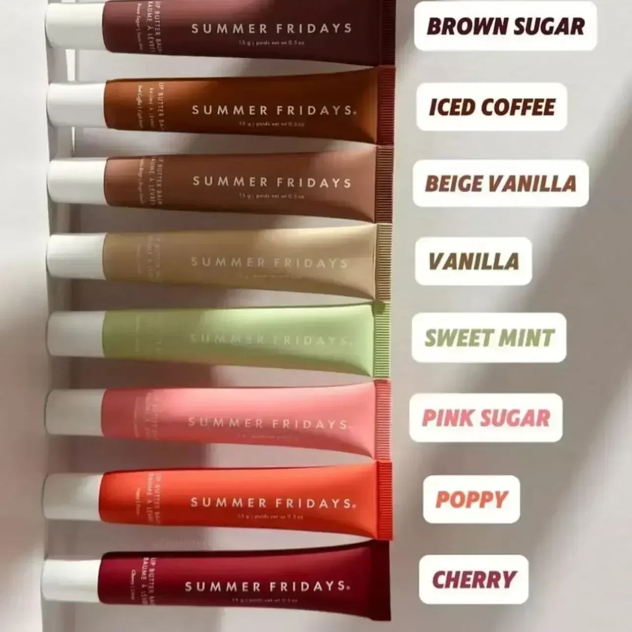 8 Color Summer Fridays Lip Balm